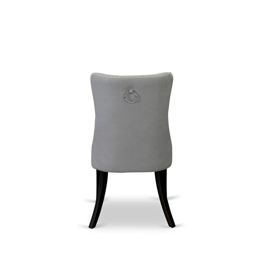 Light Gray Faux Leather Dining Chair X79559