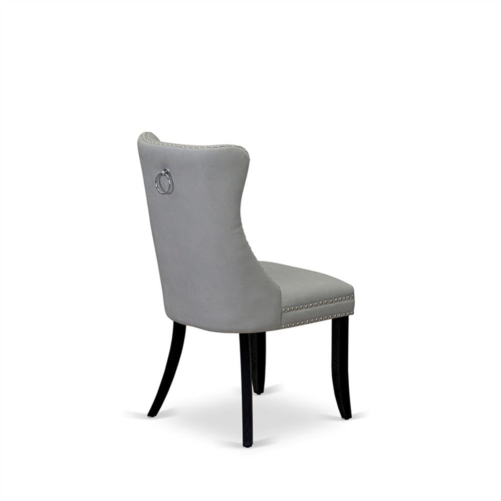 Light Gray Faux Leather Dining Chair X79559