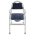 3 in 1 Commode Chair with Arms, Adjustable Height, Padded Seat, Toilet Bucket X611439