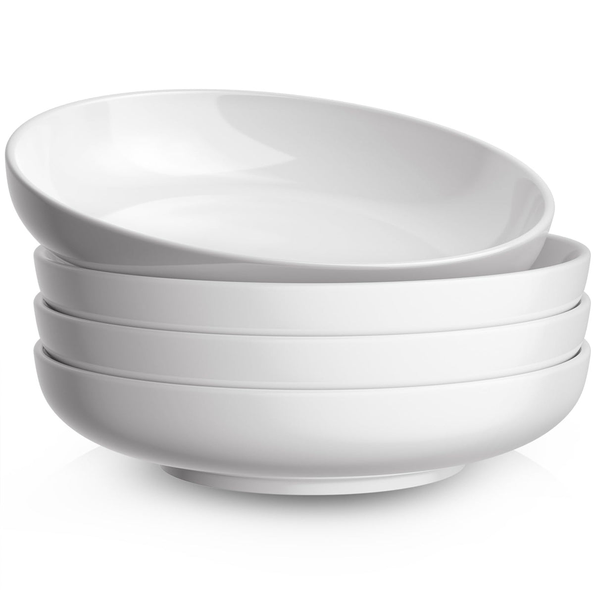 30oz Set of 4 White Porcelain Pasta Bowls T144316