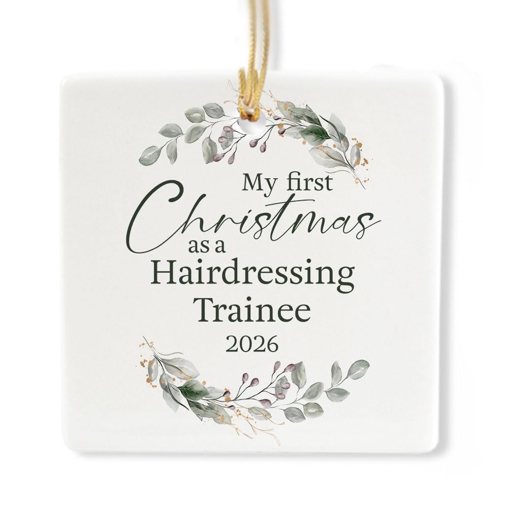 Ceramic 3-inch Square Ornament D3457