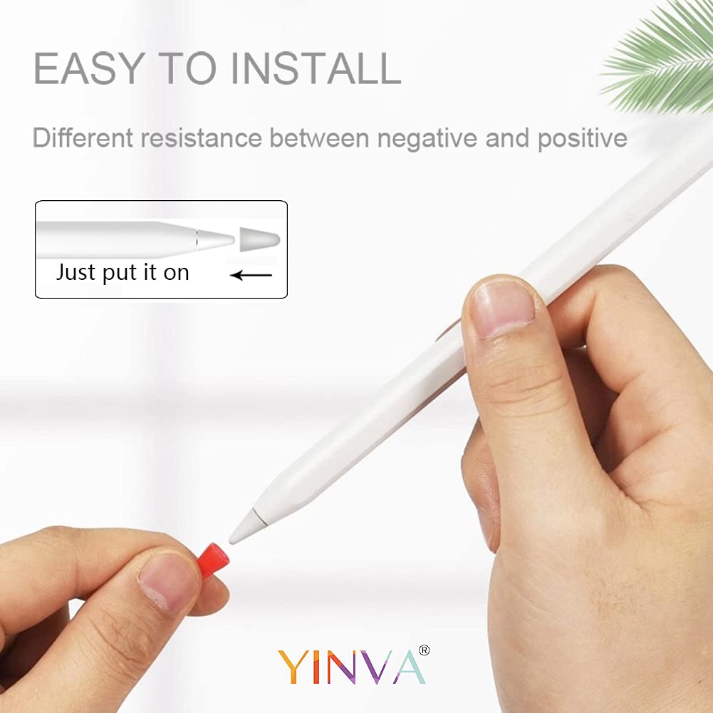 Silicone Pencil Tips Cover 60 PCS 10 Colors U53399