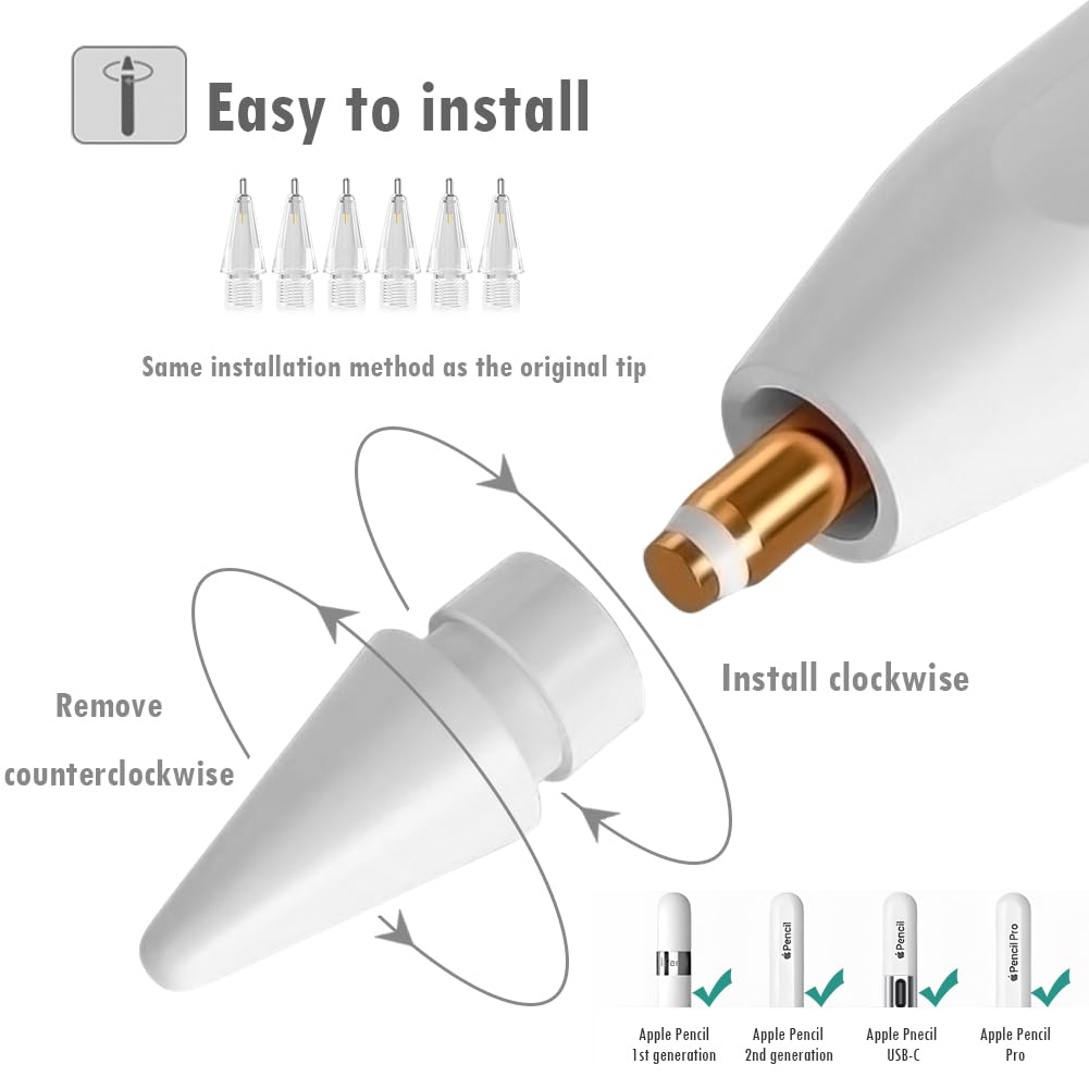 6 PCS Replacement Pencil Tips R556
