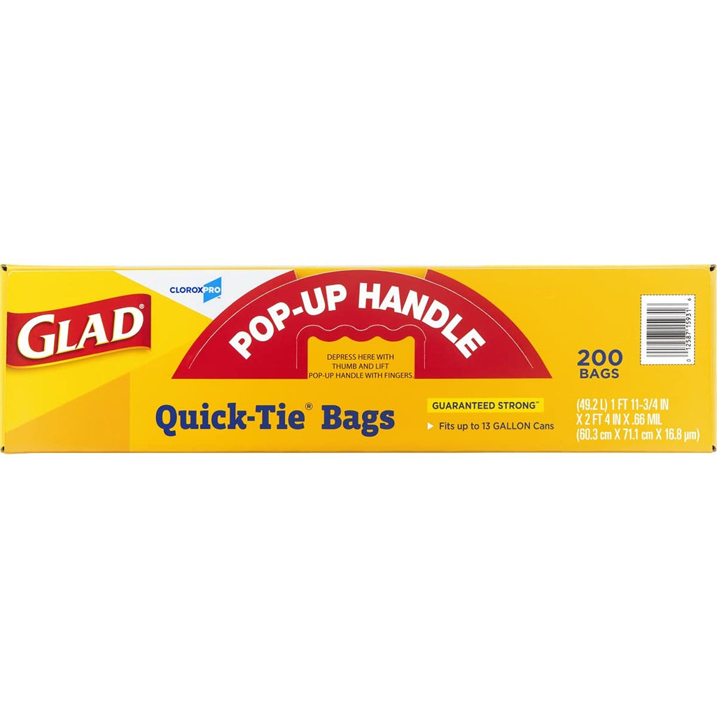13 Gallon Tall Kitchen Trash Bags, 200 Count K53353