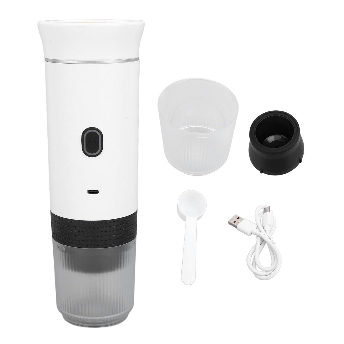 Portable Electric Coffee Maker 15 Bar White J3872