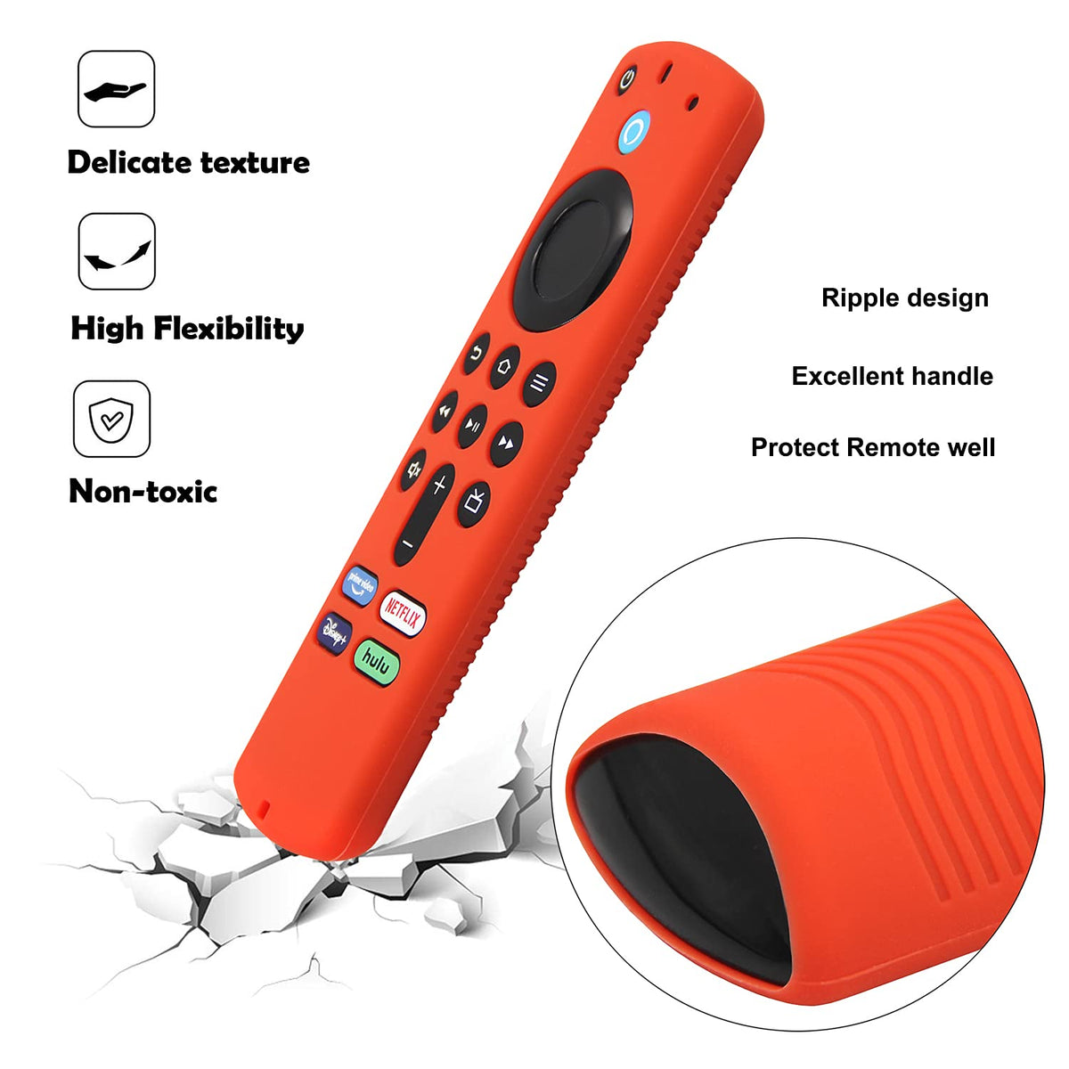 Silicone Remote Cover Case with Wrist Strap Y561353