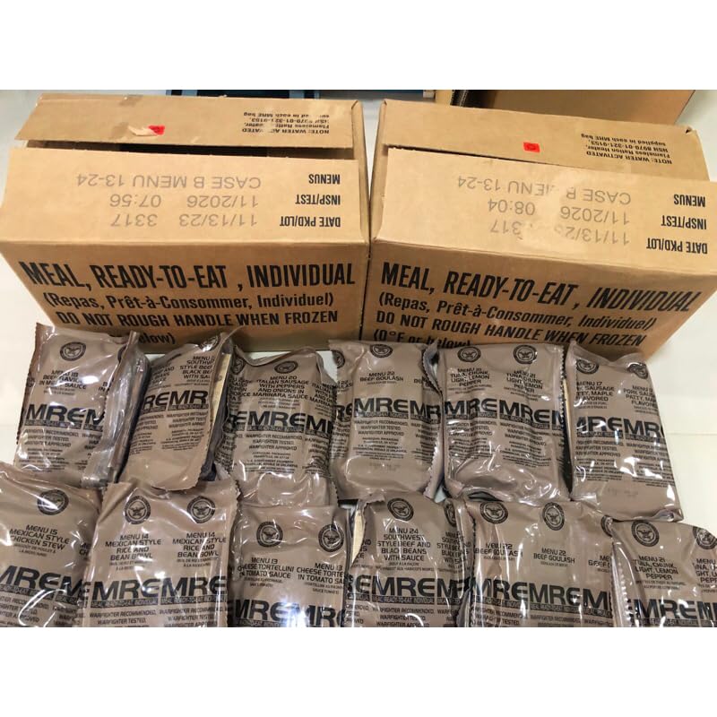 Military Meals Ready to Eat 24 Full Food Packs Rations C5248