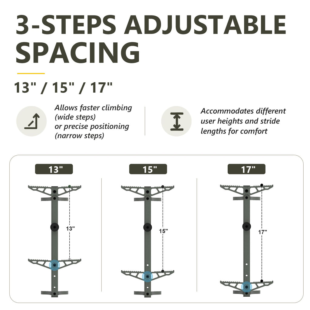 20" Aluminum Tree Stand Climbing Sticks 4 Pack K27032