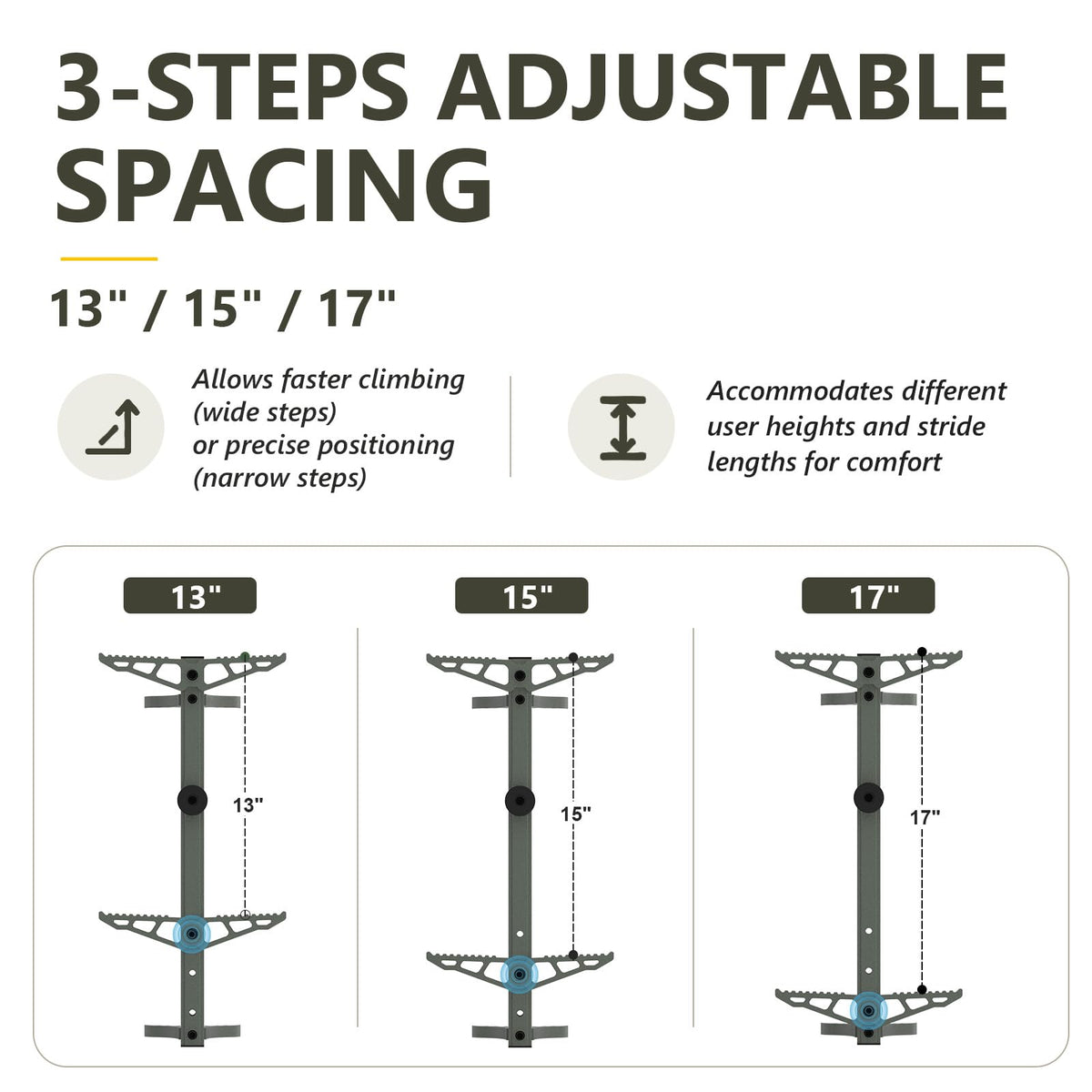 20" Aluminum Tree Stand Climbing Sticks 4 Pack K27032