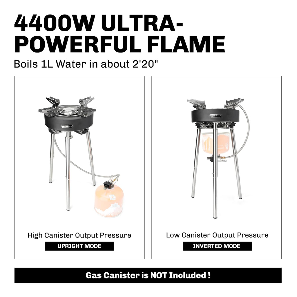 Camping Stove 4400W Gas Stove with Dual Preheating Tube G325963
