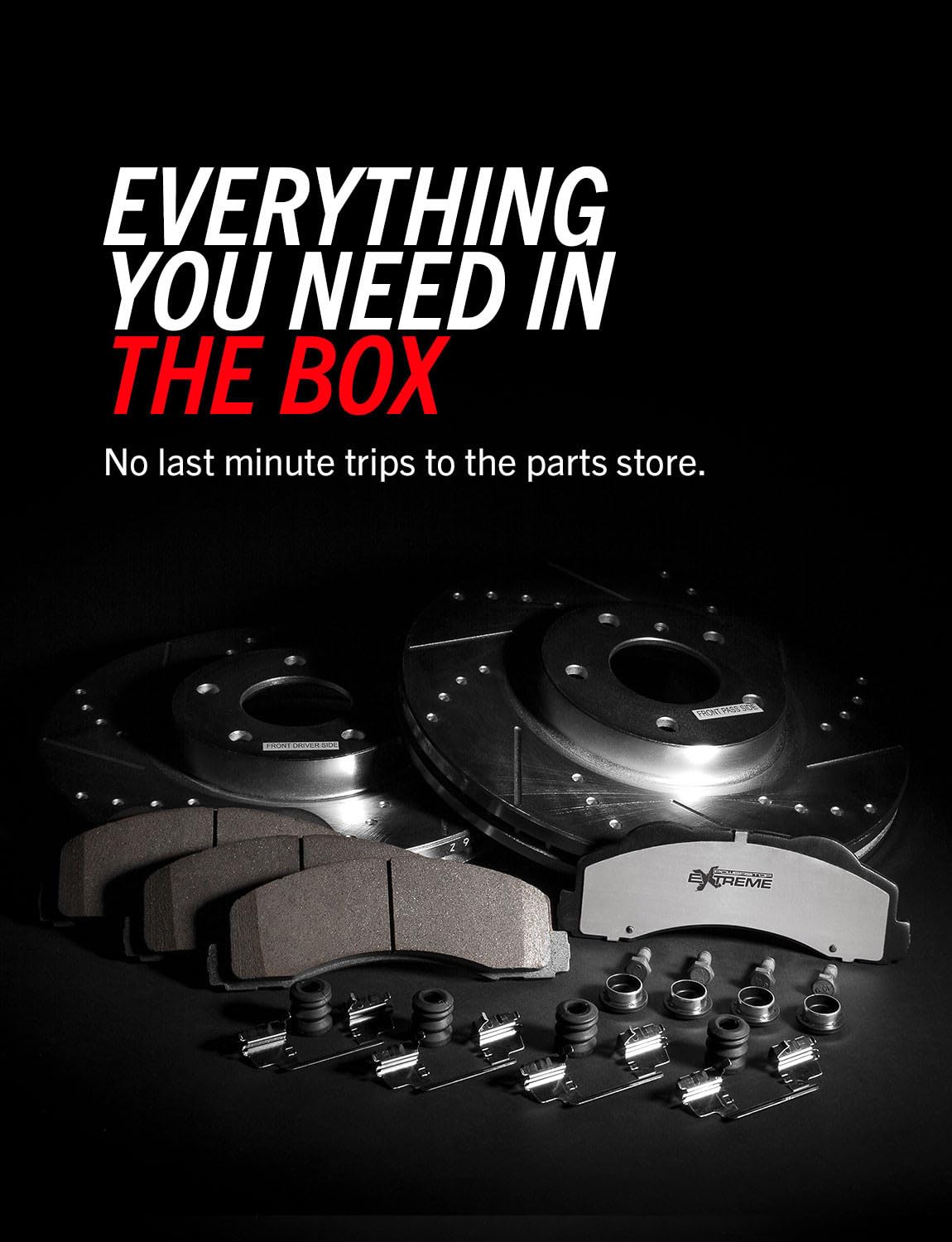 Front & Rear Brake Pad & Rotor Kit A680495