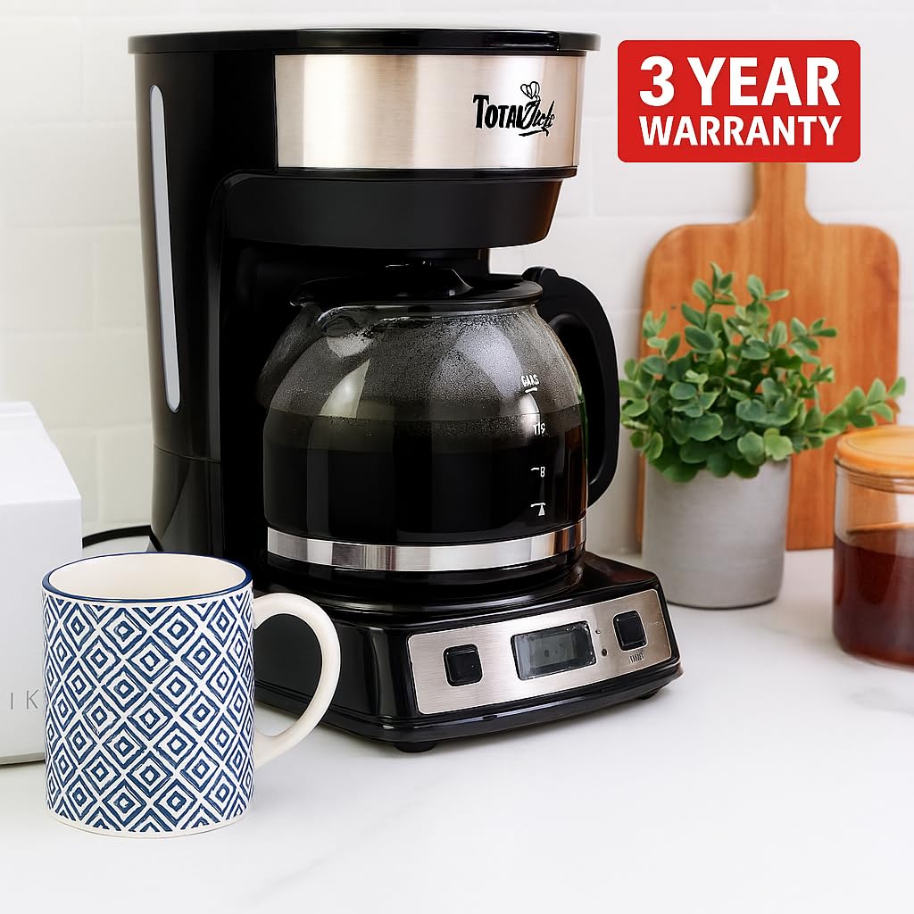 12-Cup Programmable Drip Coffee Maker with Glass Pot U588