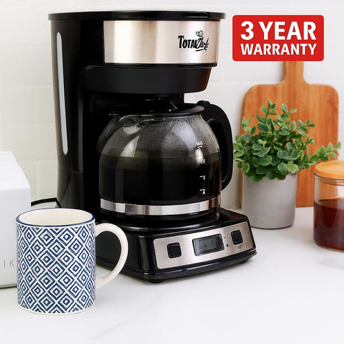 12-Cup Programmable Drip Coffee Maker with Glass Pot U588
