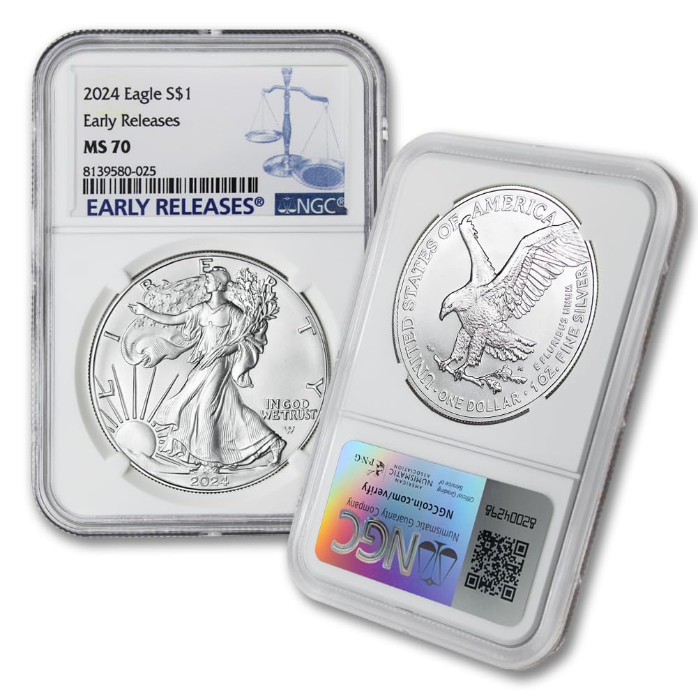 1 oz American Silver Eagle Coin MS-70 N592
