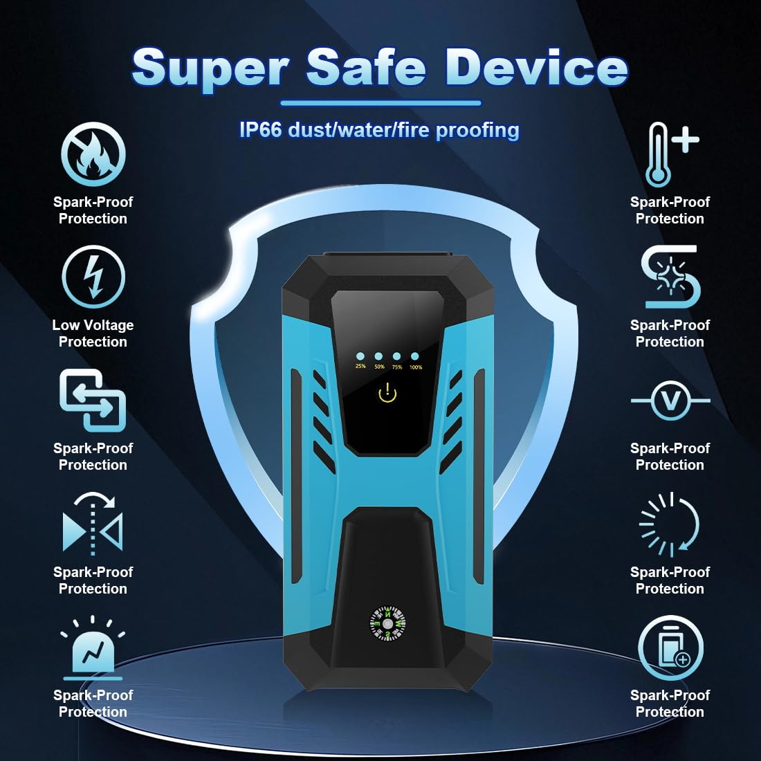 6000A Peak 12v Jump Starter X765234