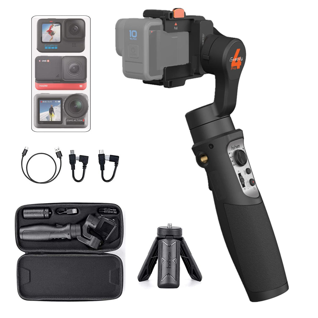 Action Camera Gimbal 3-Axis Splashproof Stabilizer W631002