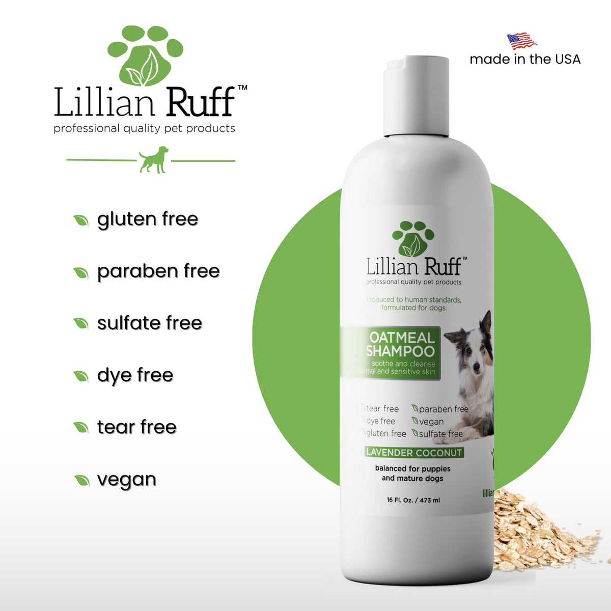 Oatmeal Dog Shampoo 16oz L659080