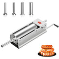 Manual Stainless Steel Sausage Stuffer with 4 Stuffing Tubes M93578