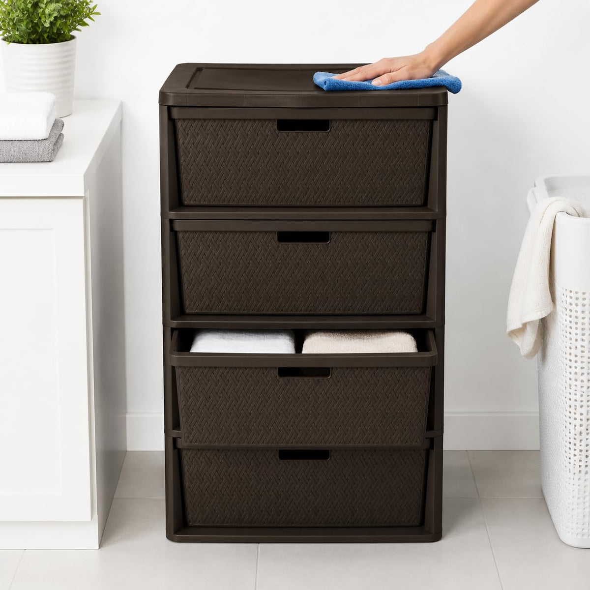 4 Drawer Plastic Storage Organizer S49677