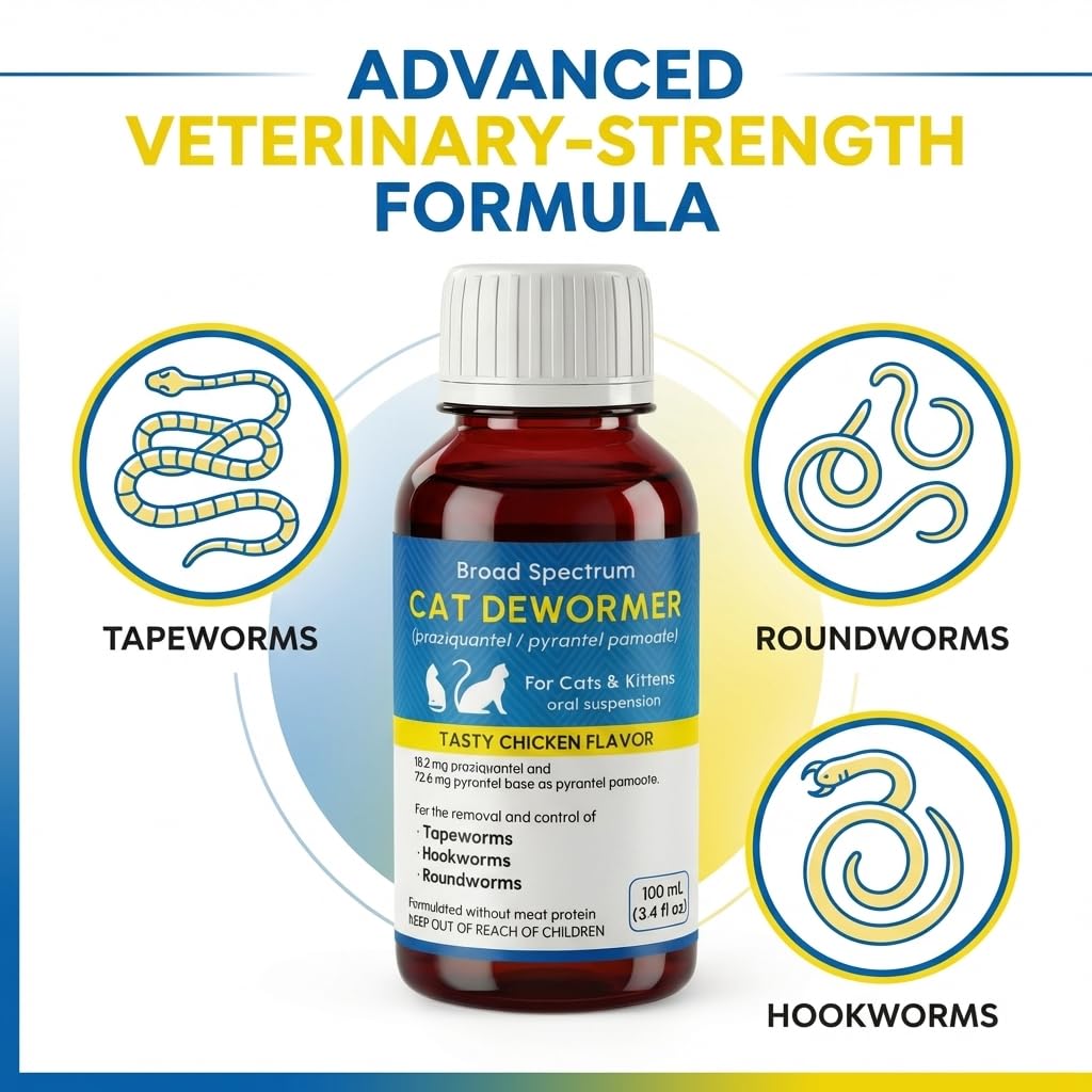 Cat and Kitten Dewormer Oral Suspension 100ml M163024