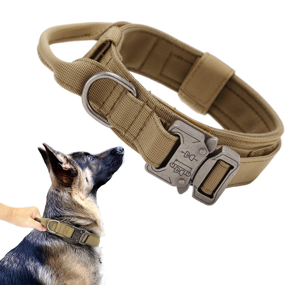 Adjustable Nylon Tactical Dog Collar with Control Handle S14702