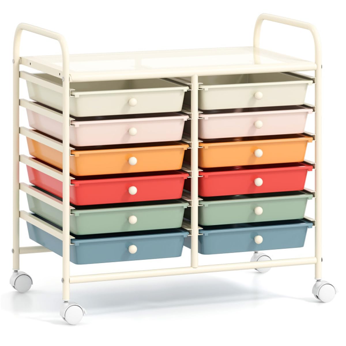 12 Drawer Rolling Storage Cart with Wheels N22491