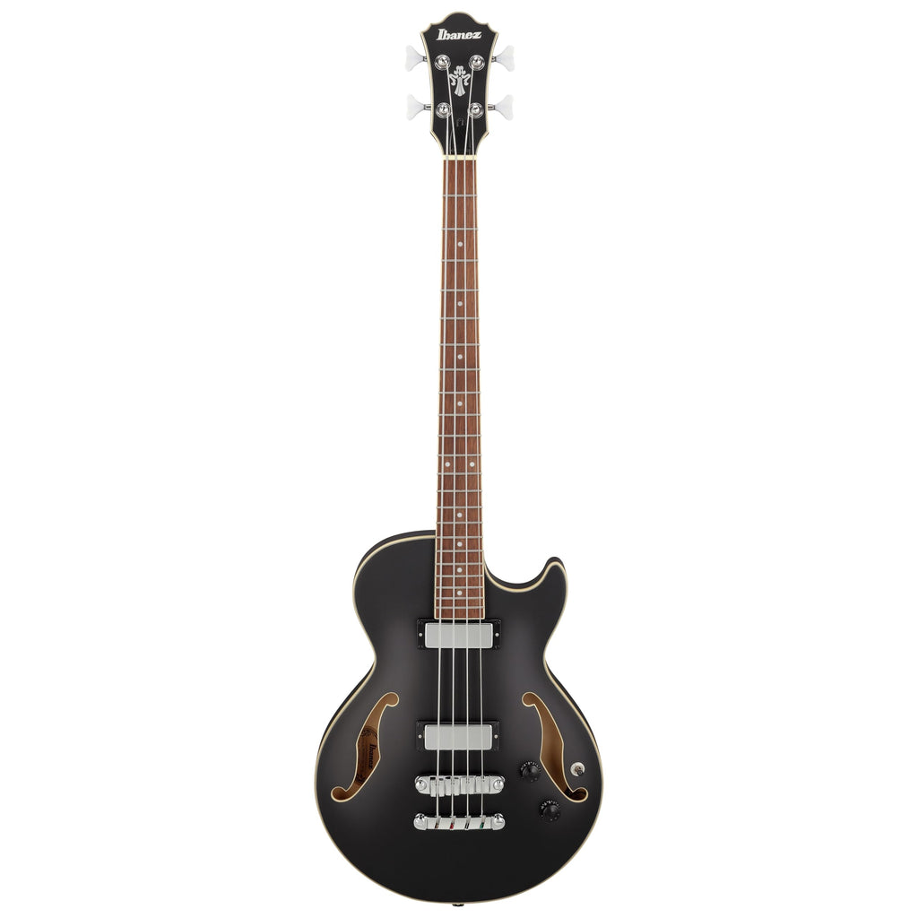Black Flat Semi-hollow Bass Guitar W44014