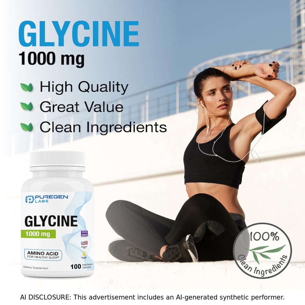 Glycine 1000mg 100 Vegetarian Capsules X894