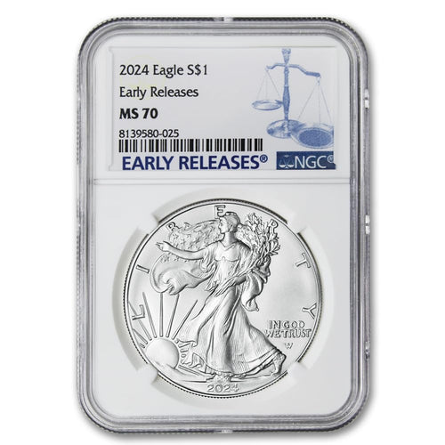 1 oz American Silver Eagle Coin MS-70 N592