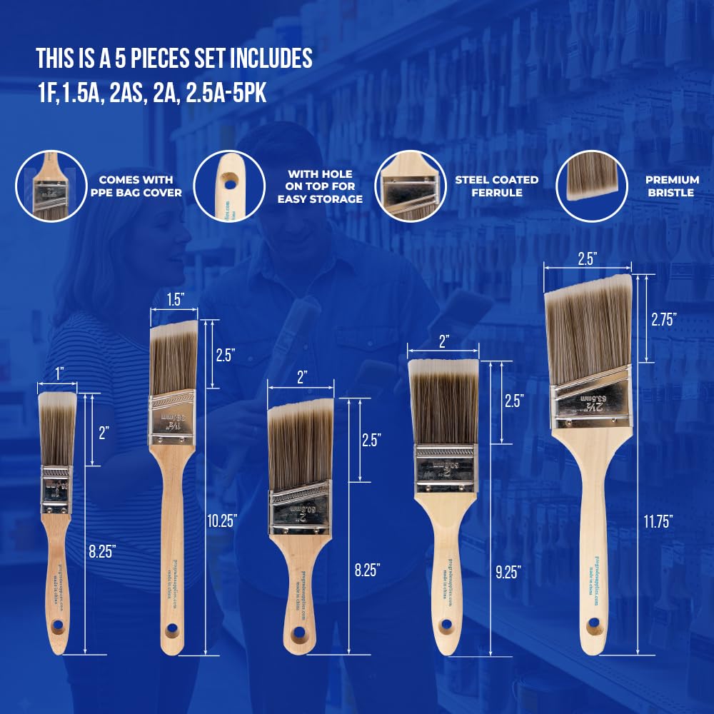 5-Piece Paint Brush Set S382047