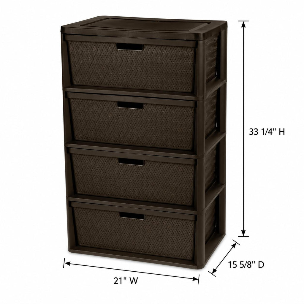 4 Drawer Plastic Storage Organizer S49677