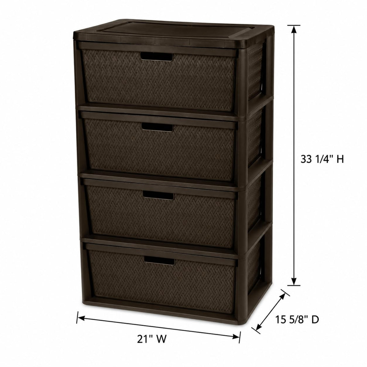 4 Drawer Plastic Storage Organizer S49677