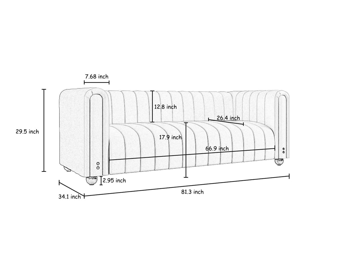 Green Velvet Curved Tufted Loveseat Sofa A190