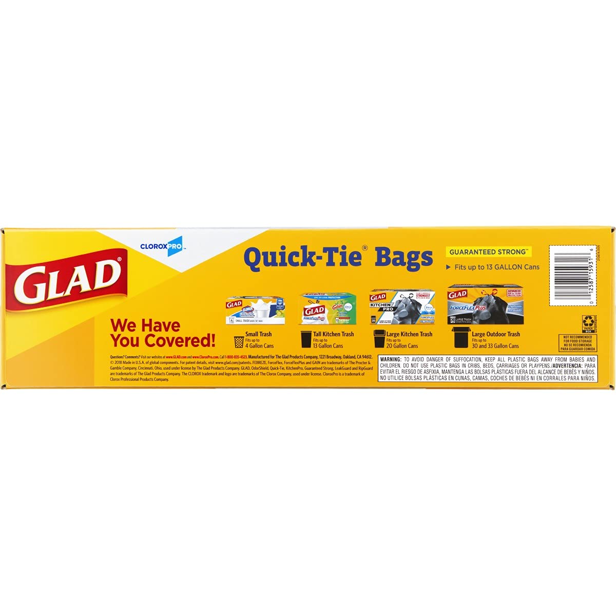 13 Gallon Tall Kitchen Trash Bags, 200 Count K53353
