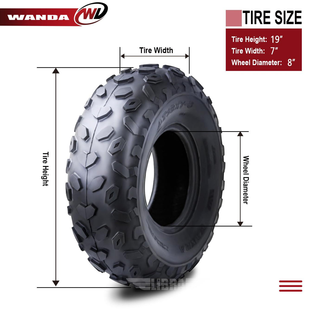 19X7-8 4PR ATV Tires Y442