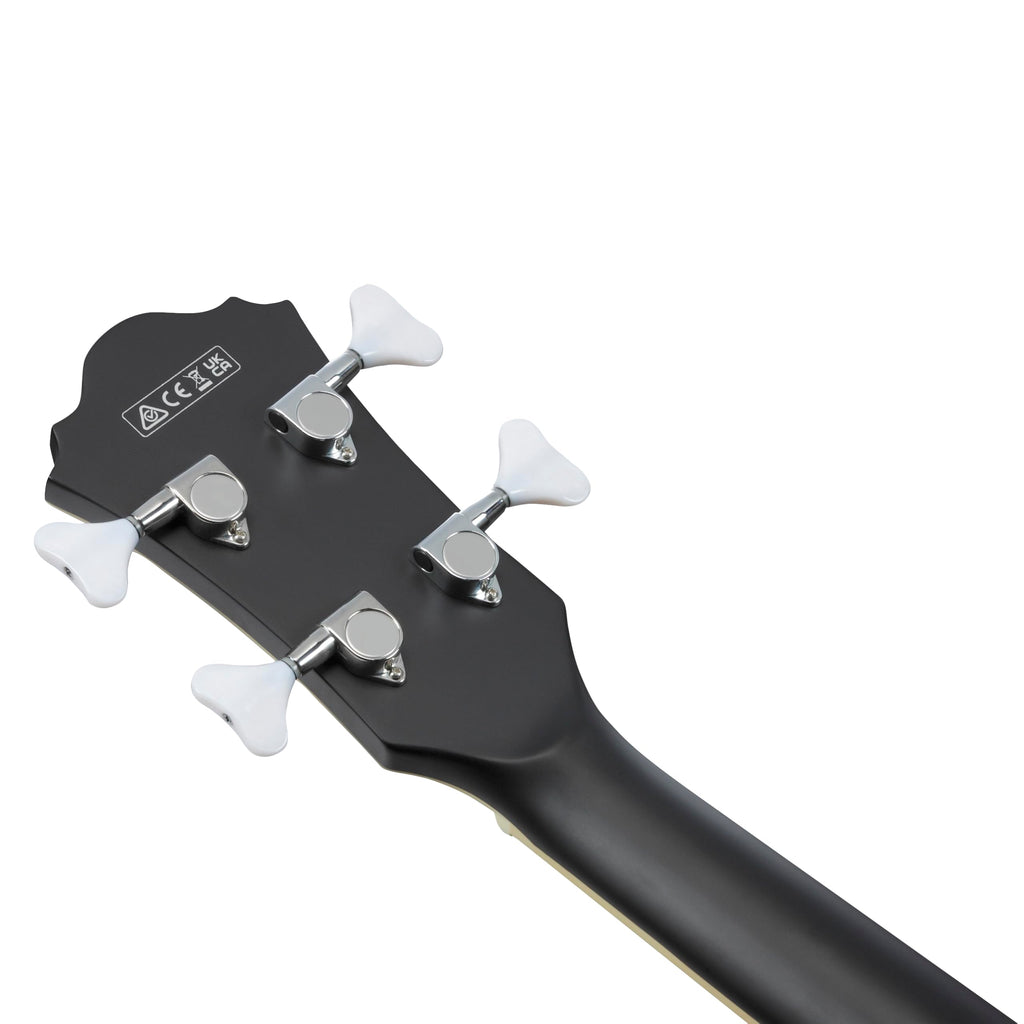 Black Flat Semi-hollow Bass Guitar W44014