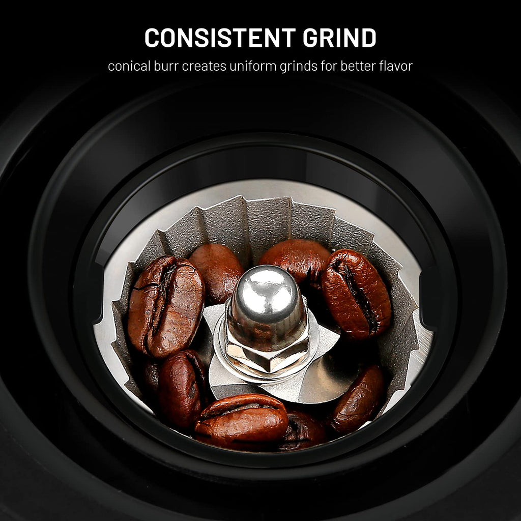Electric Conical Burr Coffee Grinder with 35 Adjustable Grind Settings E953