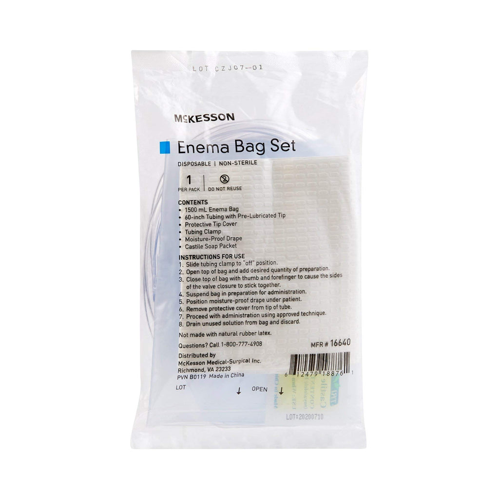 Non-Sterile Single Use Disposable Enema Bag Set 50 Count F74427