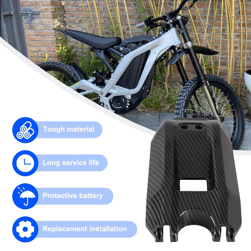 Carbon Fiber Battery Cover Guard for Electric Dirt Bike W418