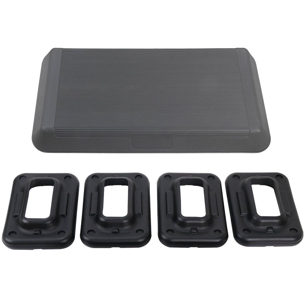 28.5'' Adjustable Exercise Step Platform with 4 Stackable Risers Y2489