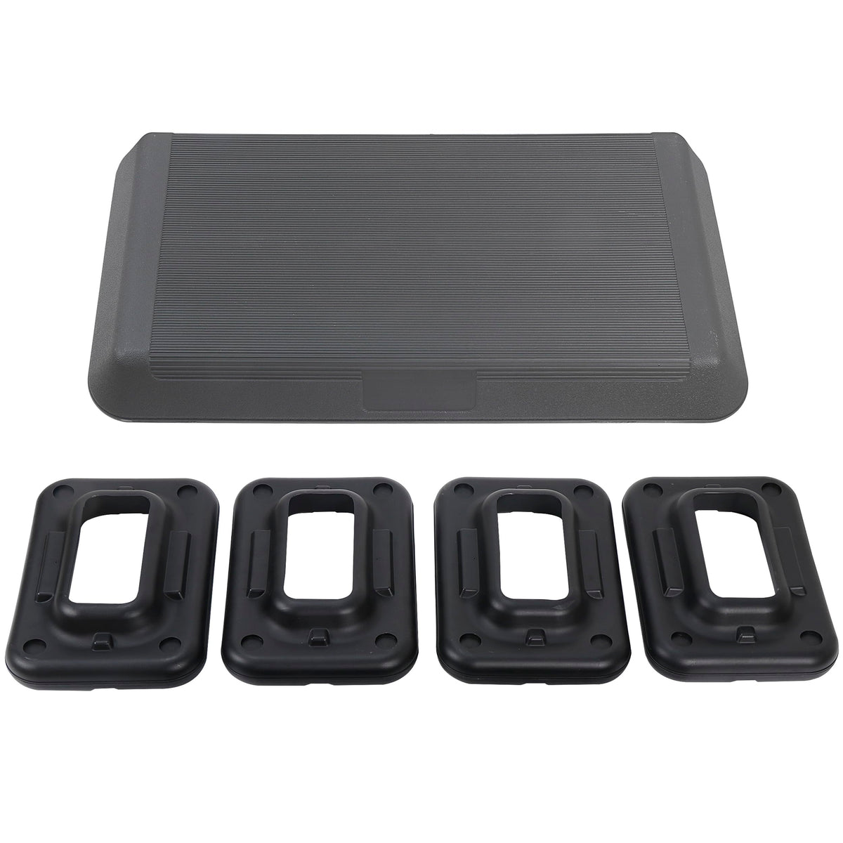 28.5'' Adjustable Exercise Step Platform with 4 Stackable Risers Y2489