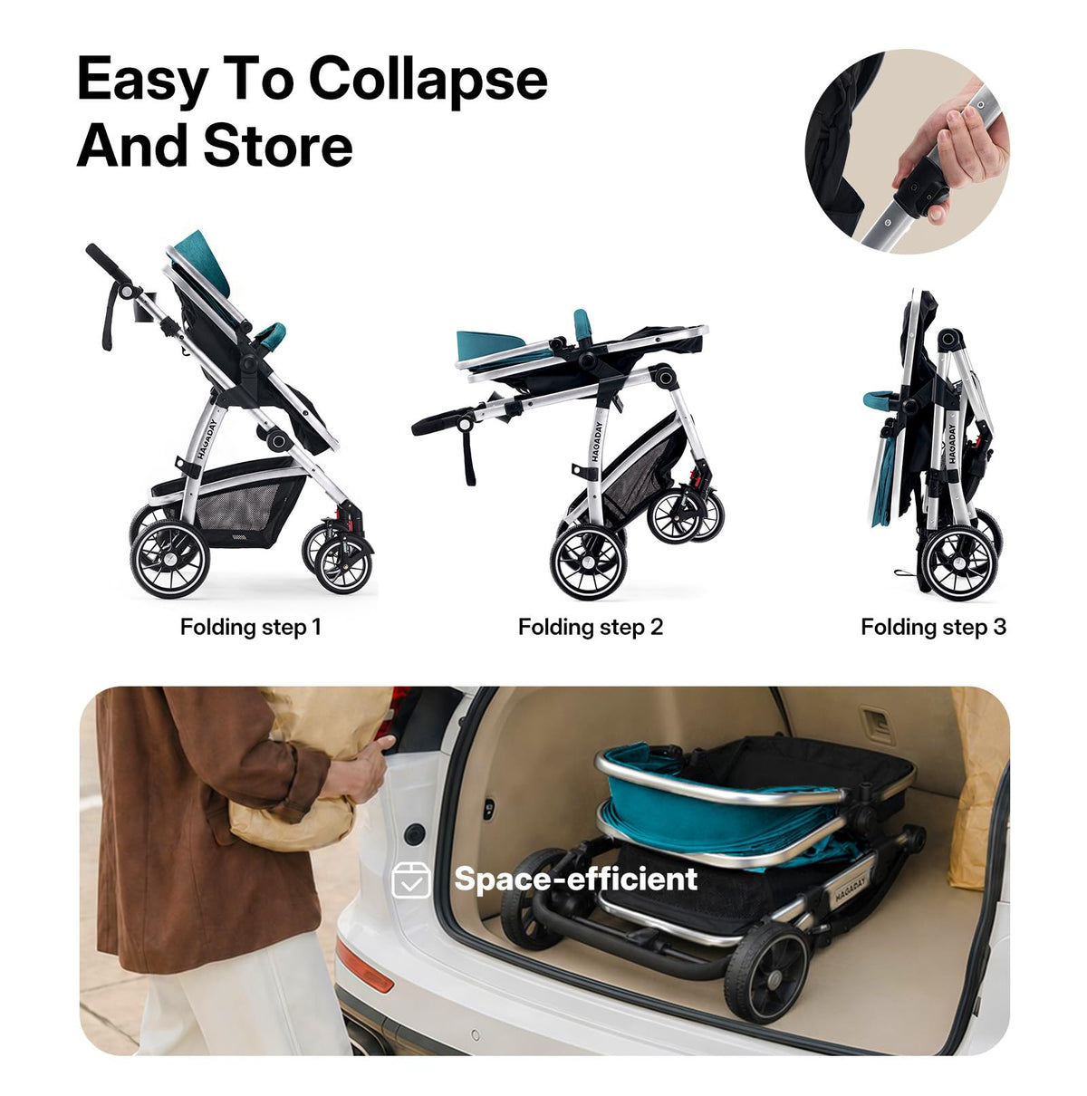 2-in-1 Reversible Baby Stroller G794