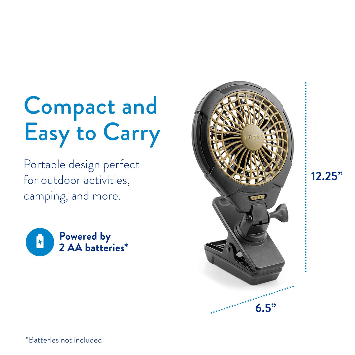 5 in Battery Powered Clip Fan Z9238