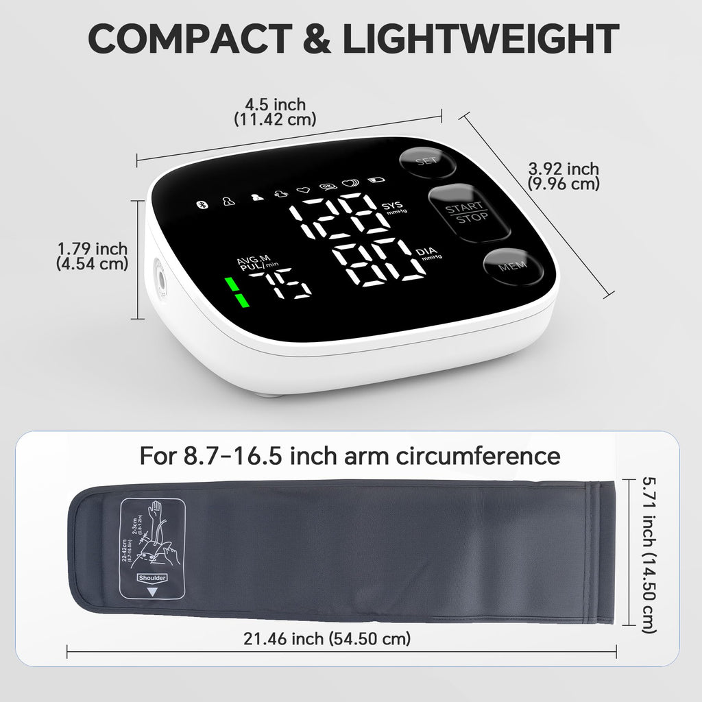 Blood Pressure Monitor Bluetooth Upper Arm G319