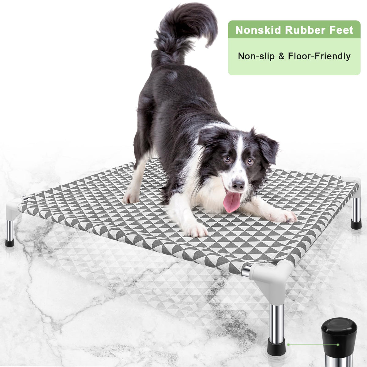 Medium Cotton Elevated Outdoor Dog Bed O39191