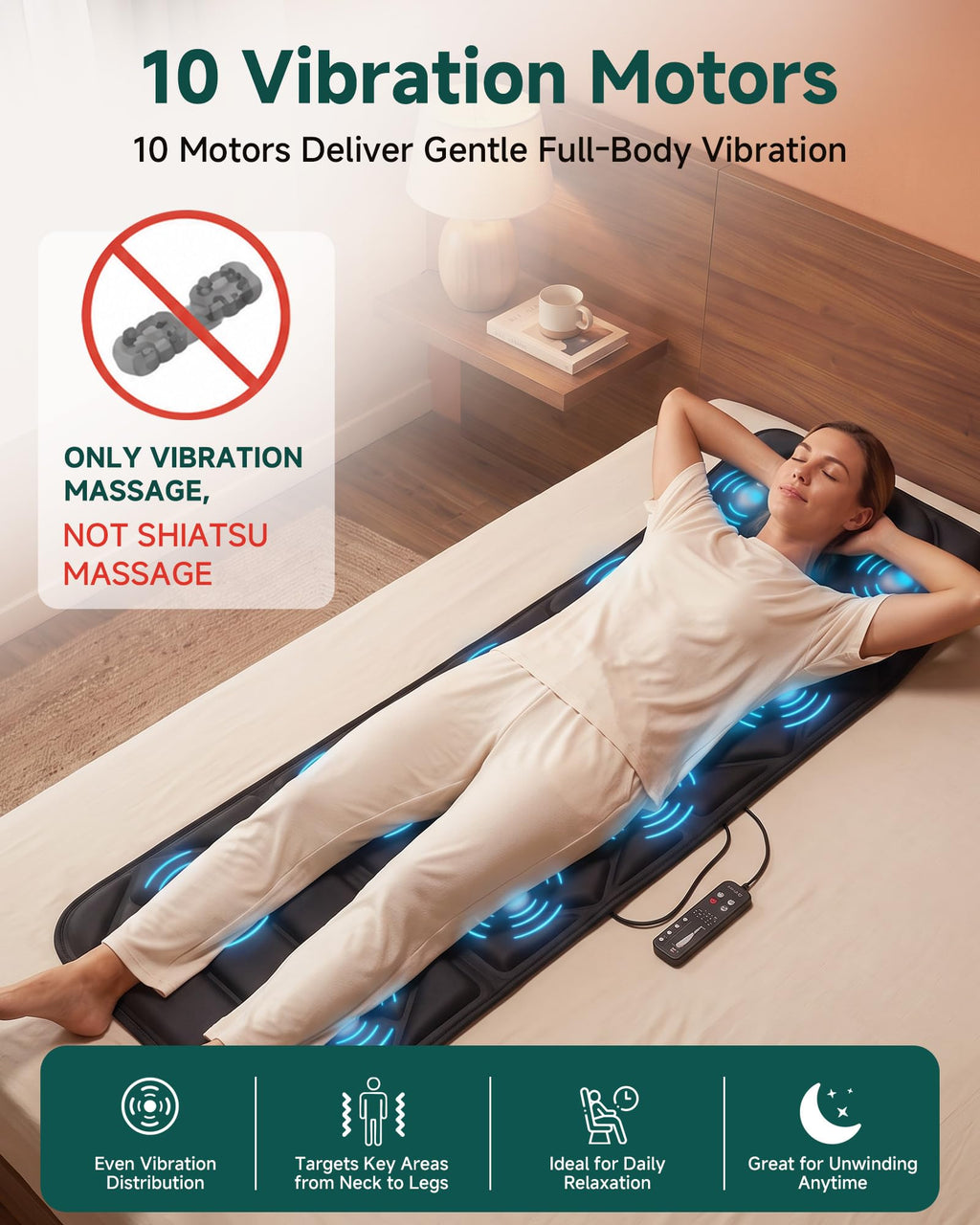 Full Body Massage Mat with Heat S20276