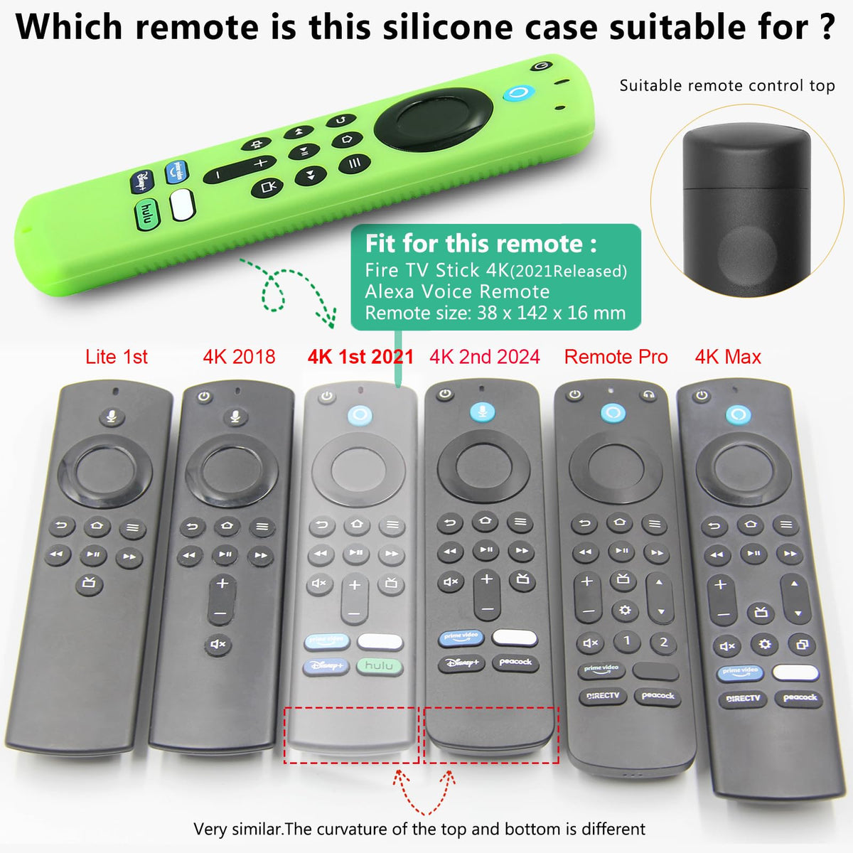 Silicone Remote Cover Case with Wrist Strap Y561353