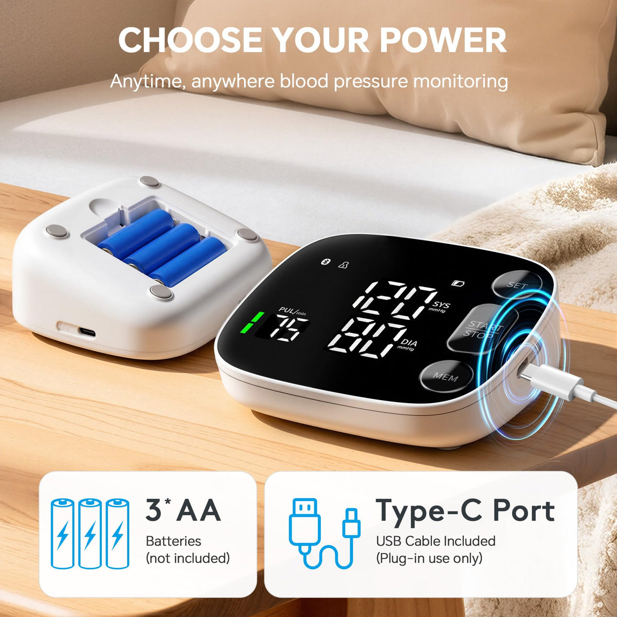 Blood Pressure Monitor Bluetooth Upper Arm G319