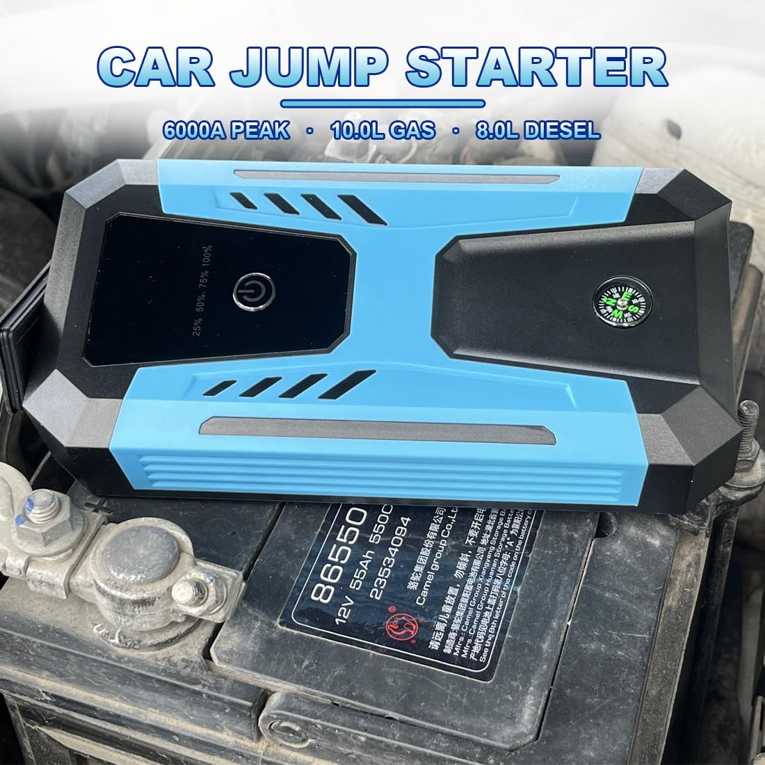 6000A Peak 12v Jump Starter X765234
