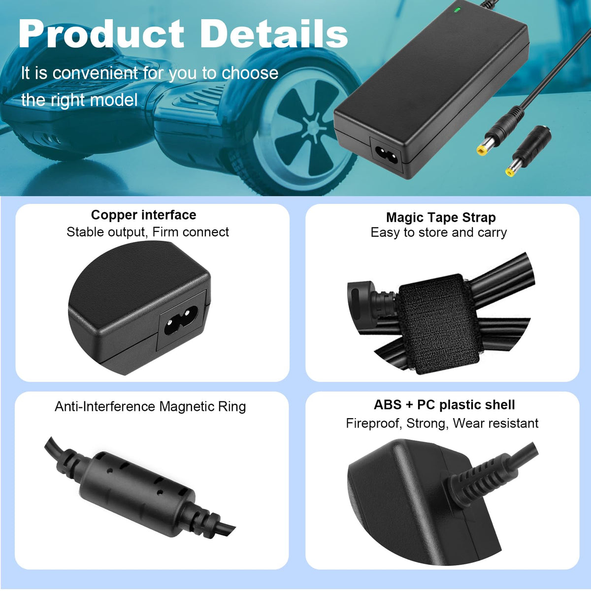 42V 2A Electric Scooter Charger M98627